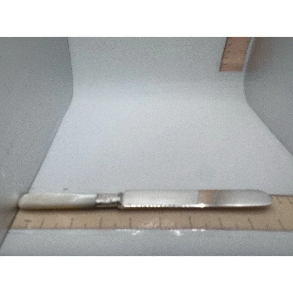 MOTHER OF PEARL STERLING SILVER Dinner Table KNIFE Vtg 9